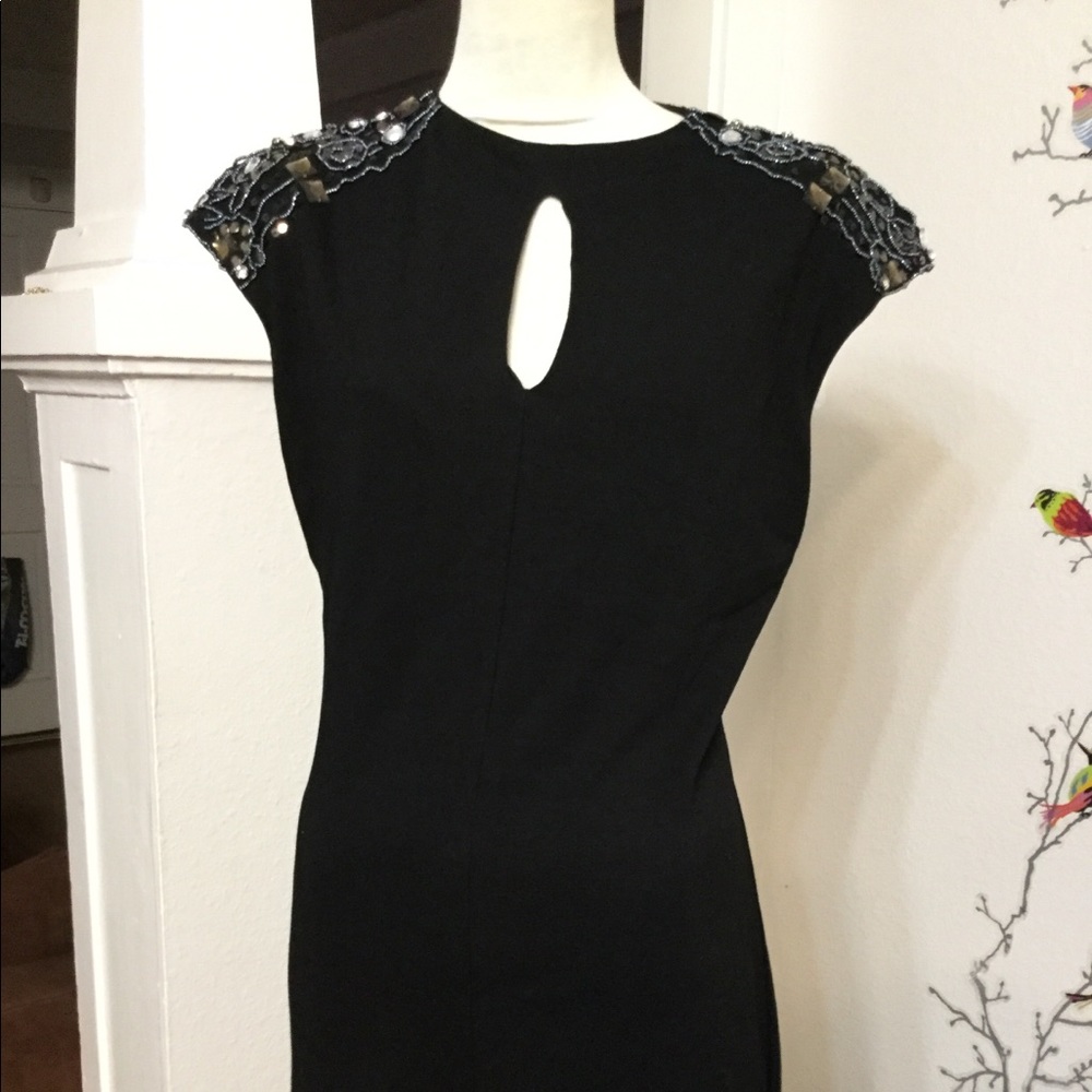 Anthropology Alythea Black Embellished Dress